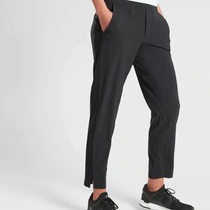 Athleta Pants Womens 4 Black Brooklyn Ankle Pull On Athleisure Travel Casual